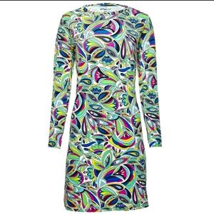 IBKUL | Dresses | Ibkul Crew Neck Jackie Floral Long Mesh Sleeve Dress Golf  Tennis Pickleball | Poshmark